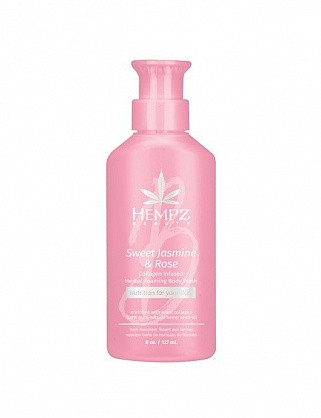 гель для душа сладкий жасмин и роза / sweet jasmine & rose herbal foaming body wash (235ml)