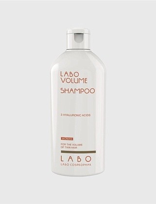 labo volume shampoo 3ha шампунь для увеличения объема тонких волос для женщин, 200 мл