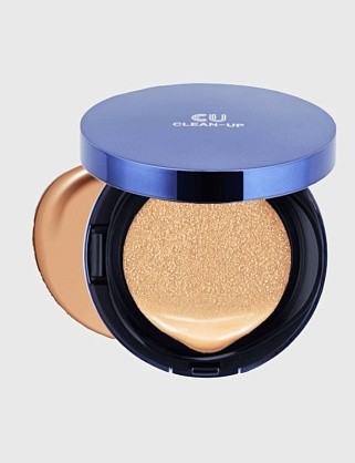 clean-up skinfit cusion pact spf50+ - антивозрастной bb крем-кушон 15г+запасной блок 21 тон