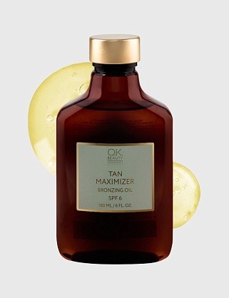 масло для загара spf 6 ok beauty/ ok beauty tan maximizer bronzing oil spf 6 