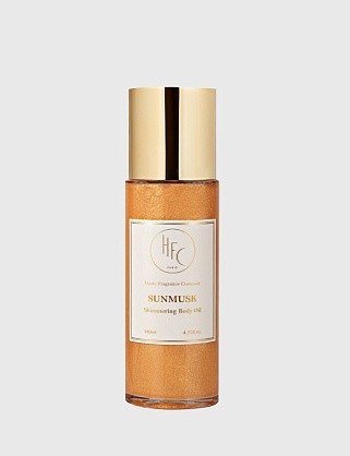 sunmusk shimmering body oil /парфюмированное масло для тела с эффектом сияния 140 мл