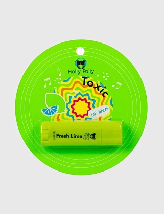 бальзам для губ holly polly toxic свежий лайм,4,8г