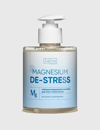 себорегулирующий шампунь с магнием для всех типов волос tashe professional magnesium de-stress sebum