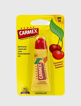 бальзам для губ вишня с защитным фактором spf 15 в тубе