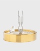 Металлическая шпилька Hairpin No1 Swarovski в тубусе, 1 шт - Белое золото - White gold steel 1