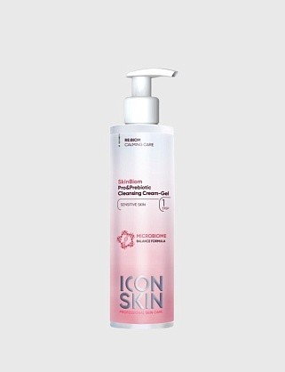 skinbiom очищающий крем-гель для умывания  c про- и пребиотиками, 150 мл