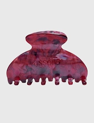 краб для волос - гранат