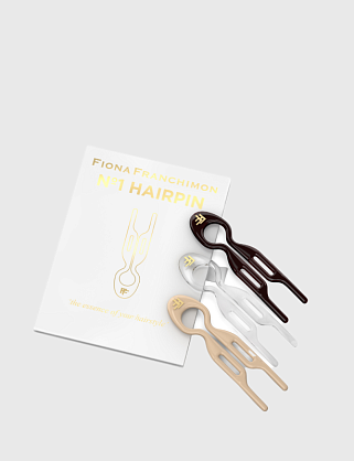 набор hairpin no1 коричневый/прозрачный/бежевый (3 шт. набор)