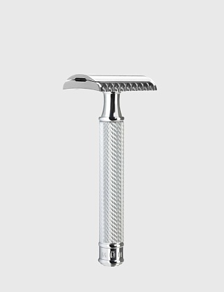 т-образная бритва muehle traditional, хром, open comb