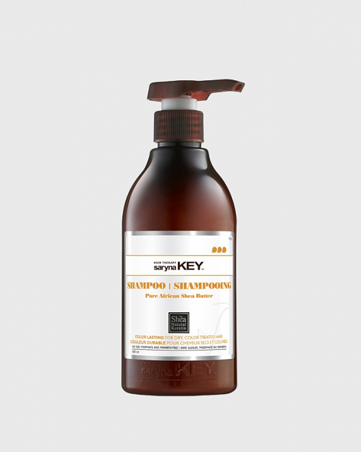 шампунь восстанавливающий с африканским маслом ши 300 мл saryna key color lasting