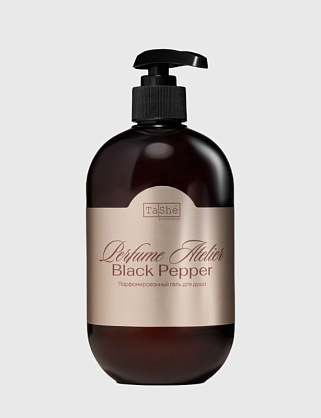 парфюмированный гель для душа tashe professional perfume atelier black pepper shower gel, 500 мл