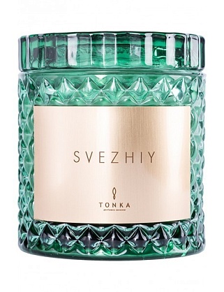свеча парфюмированная брендированная аромат «svezhiy» 