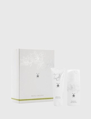 набор для бритья muehle organic, крем и бальзам после бритья