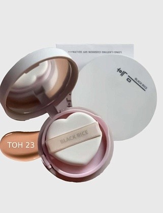 кушон увлажняющий с spf защитой black rice long lasting cushion 23 тон