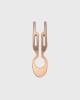 Металлическая шпилька Hairpin No1 в тубусе, 1 шт - Розовое золото - Rose Gold