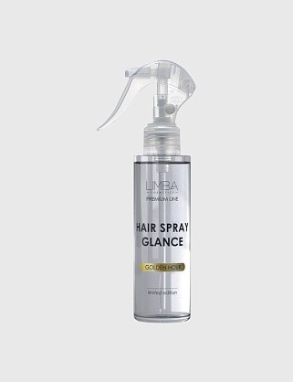 спрей для волос limba cosmetics premium line spray glance golden hour, 120 мл