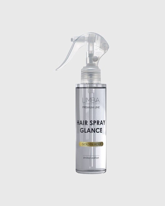 спрей для волос limba cosmetics premium line spray glance golden hour, 120 мл
