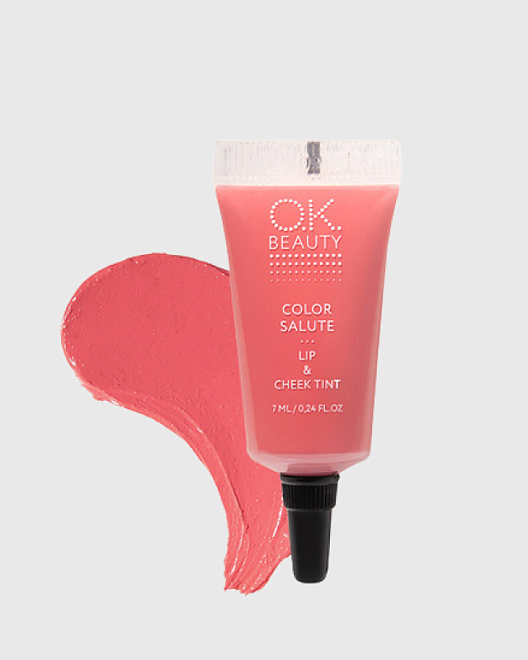 стойкий пигмент для губ и щек ok beauty color salute lip&cheek tint тон flamingo rus (термо) (6114)