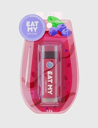 оттеночный бальзам для губ "черничный смузи"