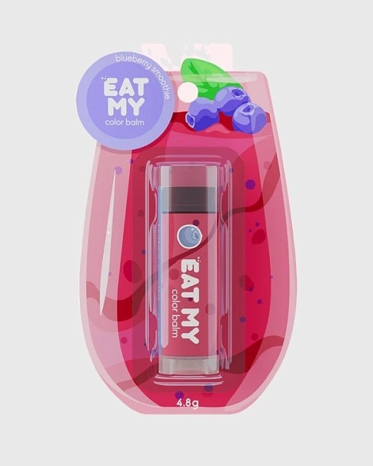 оттеночный бальзам для губ "черничный смузи"