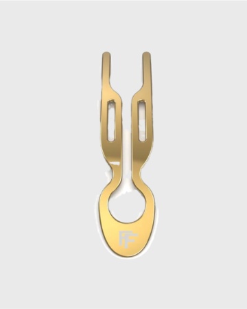 Металлическая шпилька Hairpin No1 в тубусе, 1 шт - Золотой - Metal Gold