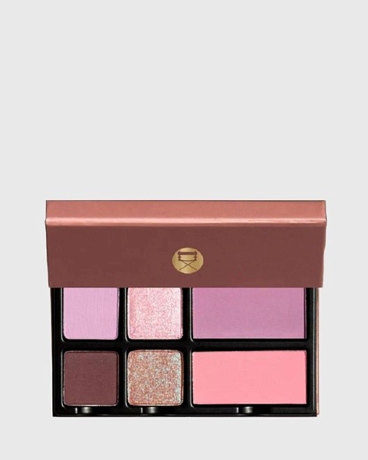 палетка из 6 цветов теней и румян fleurette amour
