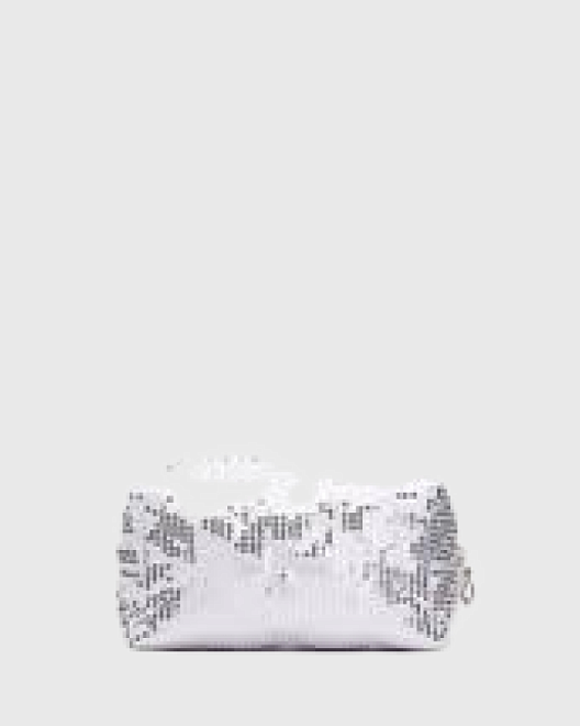 косметичка мини "серебристые пайетки"   