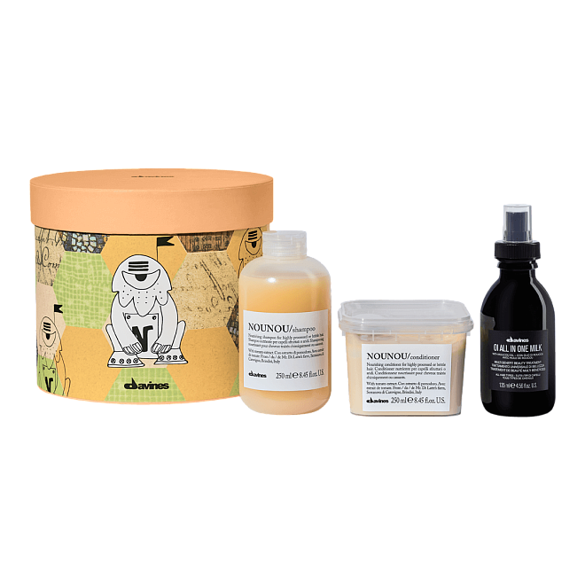 набор nounou 2025 для питания поврежденных волос / radiant savanna