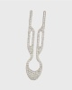 Металлическая шпилька Hairpin No1 Swarovski в тубусе, 1 шт - Белое золото - White gold steel