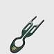 бокс (3 шт) шпилька hairpin no1 - изумрудный (emerald green)