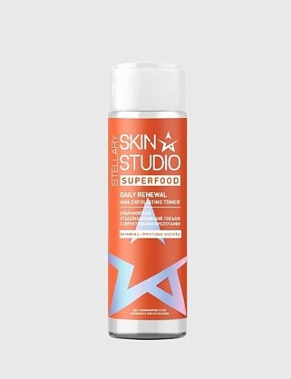 skin studio superfood ультрамягкий лосьон-пилинг / daily renewal exfoliating toner