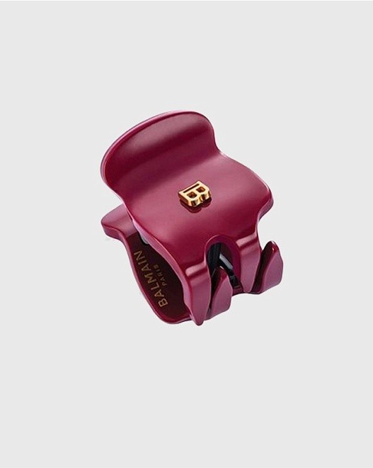 заколка-краб xs, бархатный бургунди