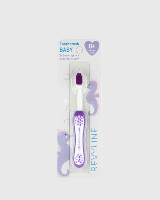 baby s3900 зубная щетка, от 0 до 3 лет, фиолетовая