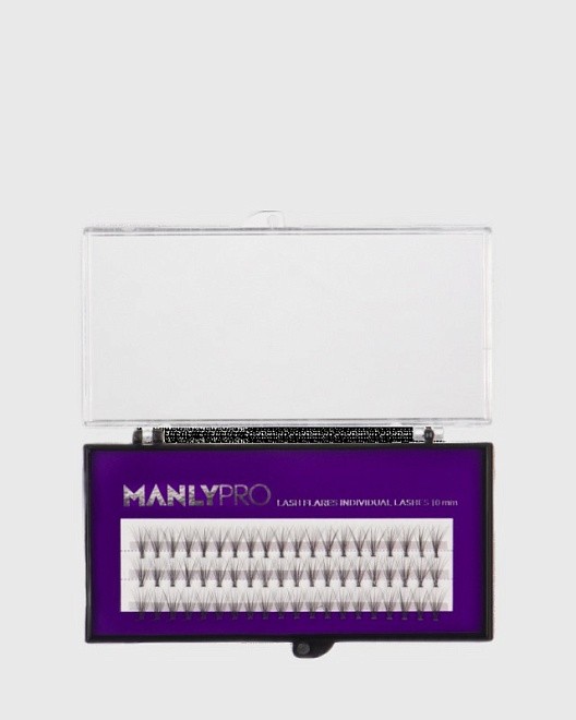 рп04 ресницы пучковые manly pro шелк 10 мм