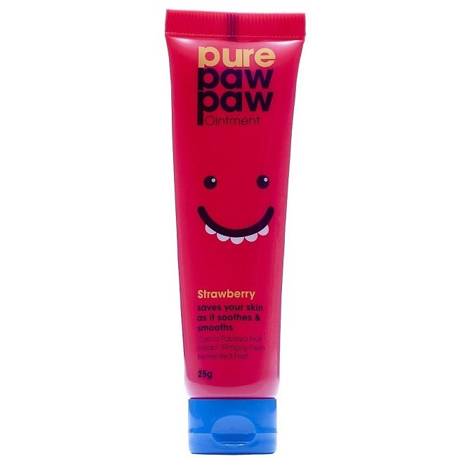 pure paw paw бальзам с ароматом клубники, 15 г