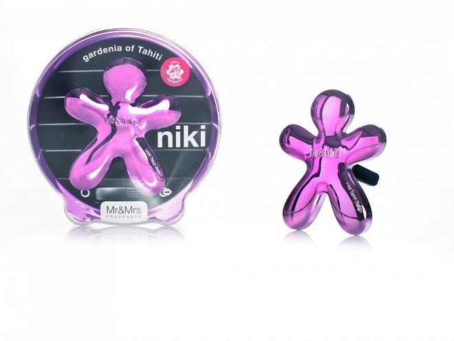 ароматизатор для автомобиля /niki/ розовый/gardenia of tahiti/ гардения таити
