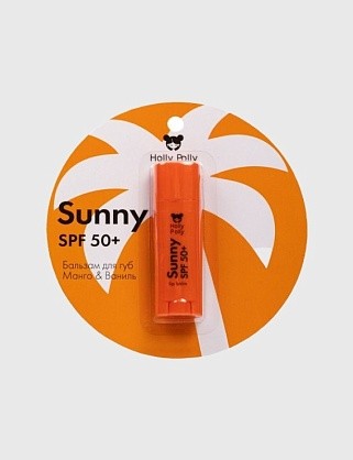 бальзам для губ holly polly sunny spf 50+(манго/ваниль), 4.8 г