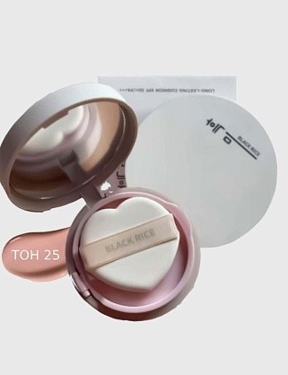 кушон увлажняющий с spf защитой black rice long lasting cushion 25 тон