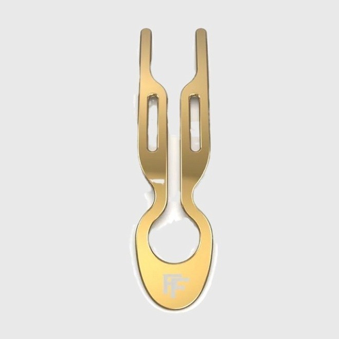 металлическая шпилька hairpin no1 в тубусе, 1 шт - золотой - metal gold