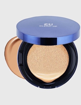 clean-up skinfit cusion pact spf50+ - антивозрастной bb крем-кушон 15г+запасной блок 19 тон
