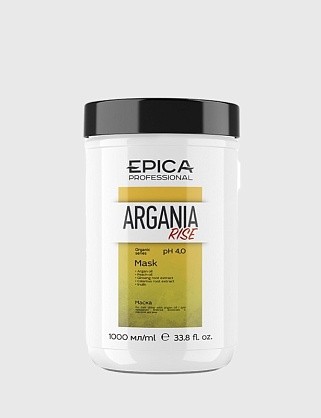 argania rise organic маска для придания блеска с маслом арганы, 1000 мл