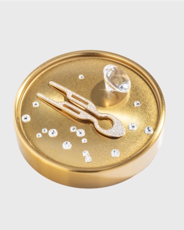 Металлическая шпилька Hairpin No1 Swarovski в тубусе, 1 шт - Золотой - Yellow gold steel