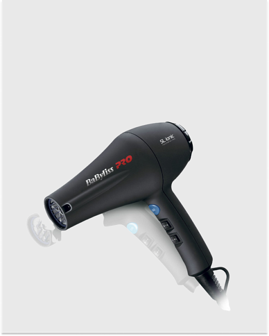 фен babyliss pro caruso, 2400 вт, ионизация, 2 насадки