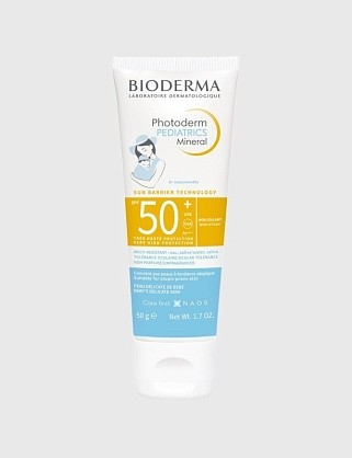 фотодерм pediatrics mineral spf50+ солнцезащитный детский крем для лица и тела spf50+ 50 гр биодерма