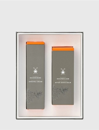 набор для бритья muehle, крем и бальзам после бритья, облепиха