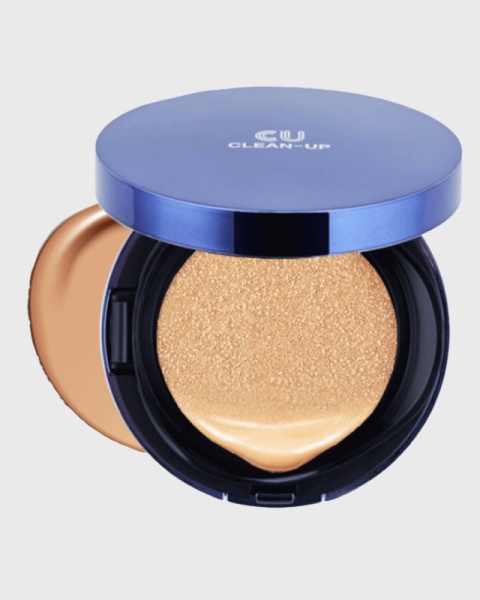 CLEAN-UP Skinfit Cusion Pact SPF50+ - Антивозрастной BB крем-кушон 15г+запасной блок 23 тон