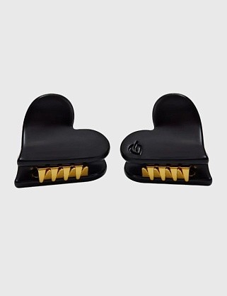 набор крабов для волос 2 шт - мини черные леденцы