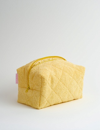 косметичка махровая лимонная 