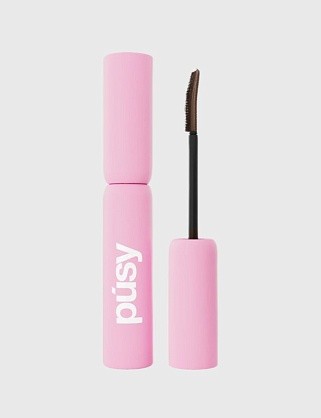 классическая тушь для ресниц pusy dark brown, 10 мл.