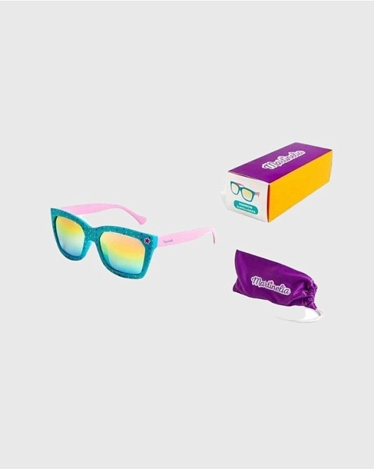 очки солнцезащитные детские, голубые